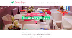 Desktop Screenshot of amadeusfiestas.com.ar